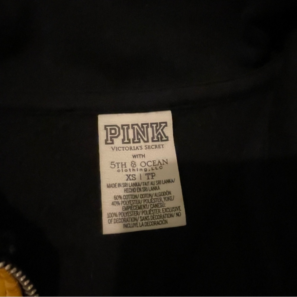 VS. PINK IA Hawkeyes bling 1/4 zip pullover X-small EUC - Picture 9 of 10